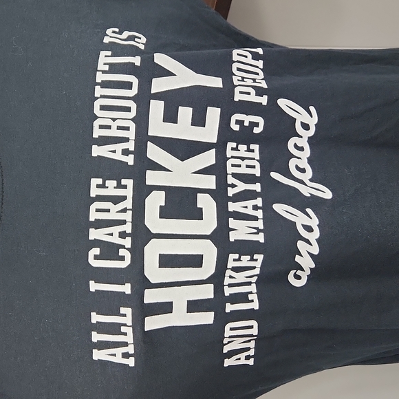 All I care about is Hockey Graphic Tee - Picture 5 of 7